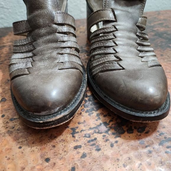 Freebird by Steven Charcoal Cut-Out Ankle Booties - Picture 4 of 16